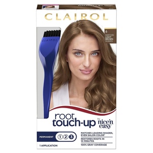 image:imageClairol Root Touch Up Permanent Hair Dye 9A Light Ash Blonde Pack of 16 Light Brown